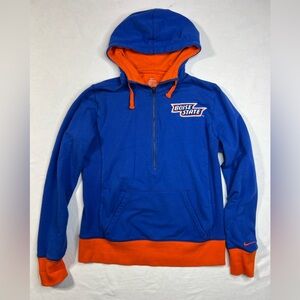 Nike Boise State Broncos Women’s Blue and Orange Performance Hoodie Sweater